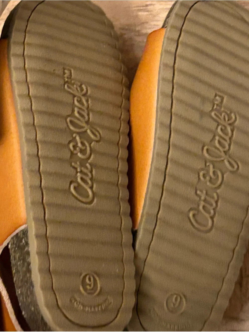 Toddler Reagan Footbed Sandals - Cat & Jack™ Cognac Size 9T new